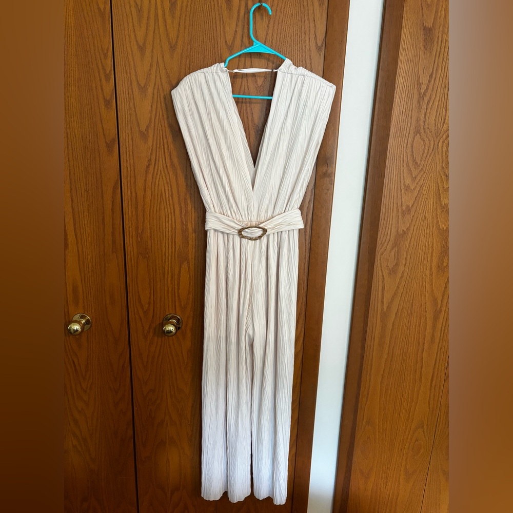 Sabina Musayev Plunge Neckline Jumpsuit
